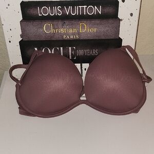 PINK Victoria's Secret Wear Everywhere Super Push Up Mauve And Pink Bra